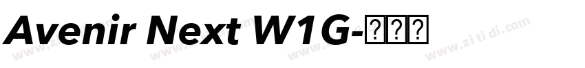 Avenir Next W1G字体转换